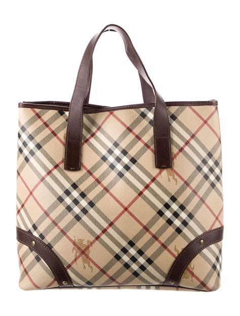 burberry brown tote|Burberry haymarket tote.